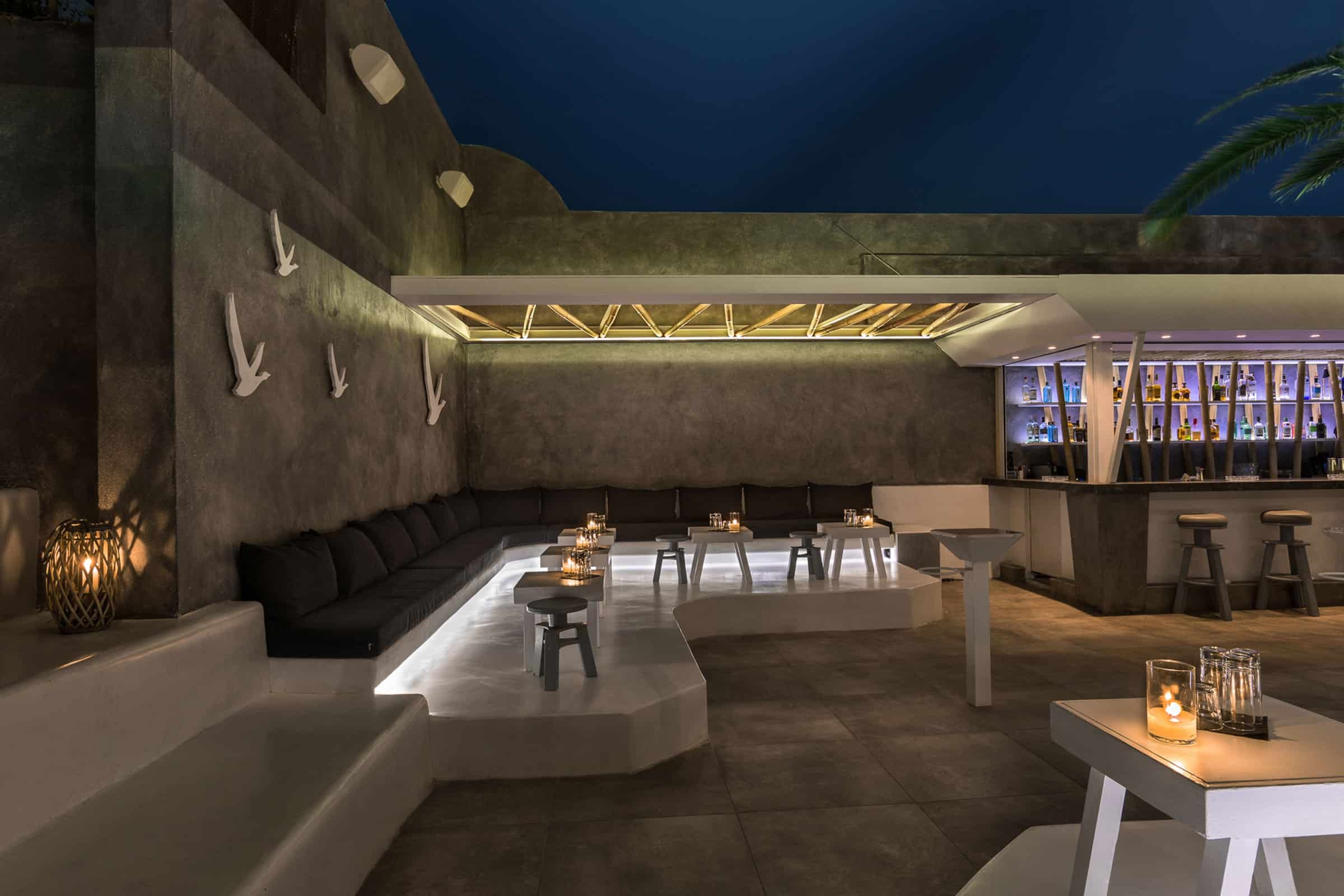 ENIGMA CLUB Bar - Club FIRA, SANTORINI Dimitris Economou Interior Designer